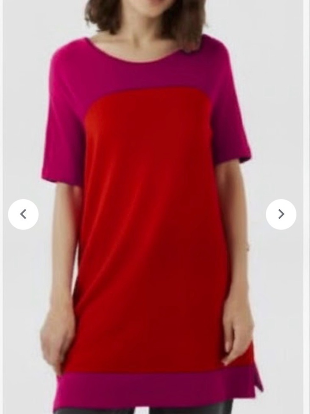 kate spade Pink and Red Colorblock Shift Dress